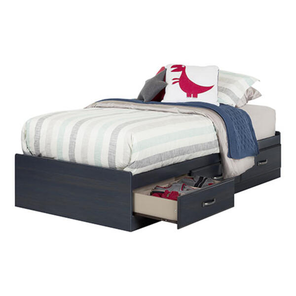 South Shore Ulysses Twin Mates Bed - Blueberry - image 