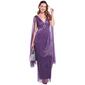 Womens R&M Richards Crinkle Pleated Goddess Gown - image 1