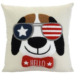 American Dog Decorative Pillow - 16x16
