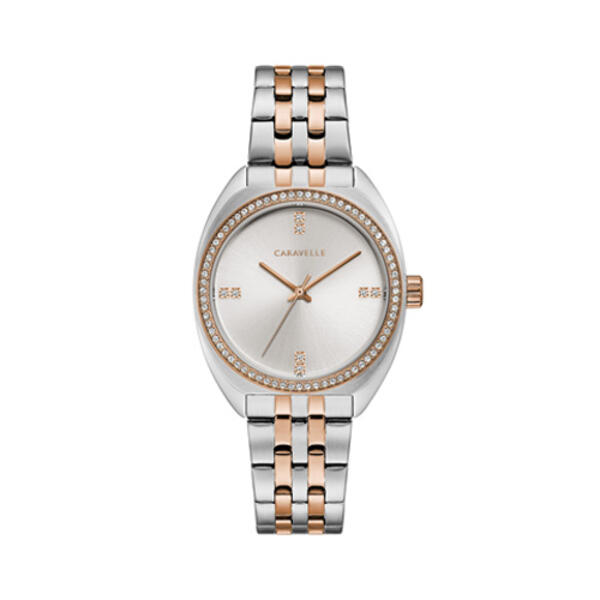 Womens Caravelle Two-Tone Bracelet Watch - 45L180 - image 