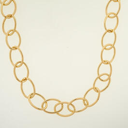 Wearable Art Gold-Tone Large Links Necklace