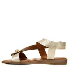 Womens Franco Sarto L-Glenni Gold Metallic Slingback Sandals