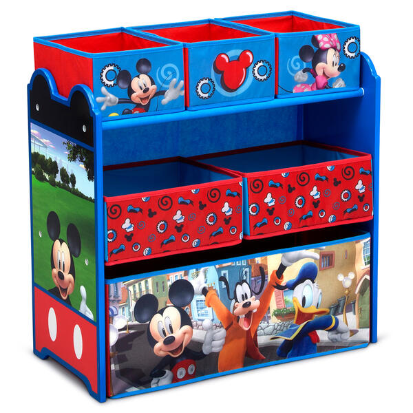Delta Children Disney Mickey Mouse Six Bin Toy Storage Organizer - image 