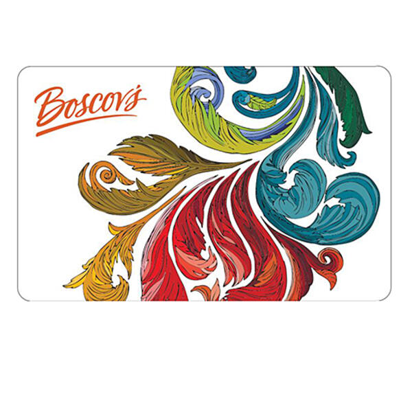 Boscov&#39;s Foil Swirls Gift Card - image 