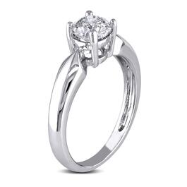 Diamond Classics&#8482; 14kt. White Gold Pinched Engagement Ring