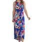 Womens Connected Apparel Sleeveless Floral Keyhole Maxi Dress - image 3