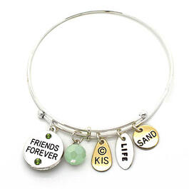 Symbology Two-Tone Friends Forever Charm Bracelet
