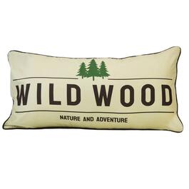 Your Lifestyle Great Outdoors Wild Wood Decorative Pillow -11x22