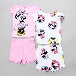 Toddler Girl Disney&#40;R&#41; 4pc. Minnie Mouse Shorts Sleep Set