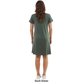 Plus Size Architect&#174; Short Sleeve Solid A-Line Dress