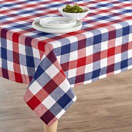 Cottage Classics&#40;R&#41; Red/White/Blue Check Tablecloth