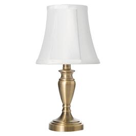 Fangio Lighting Antique Brass Lamp with Metal Accent