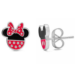 Disney Polka Dot Minnie & Mickey Stud Earrings