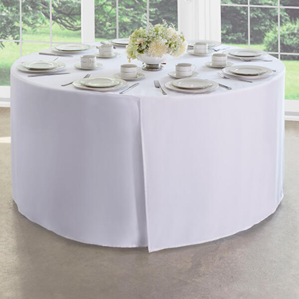 Levinsohn Round White Table Cover - image 