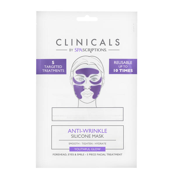 Clinicals by Spascriptions 5pc. Anti-Wrinkle Silicone Mask - image 