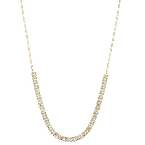 Design Collection Frontal Cubic Zirconia Necklace - image 