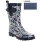 Womens Capelli New York Mid Ornate Paisley Ankle Rain Boots - image 4