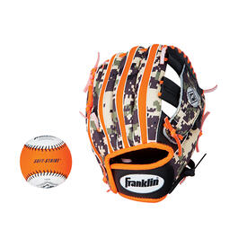 Franklin® 9.5in. Teeball Glove &amp; Ball - Orange