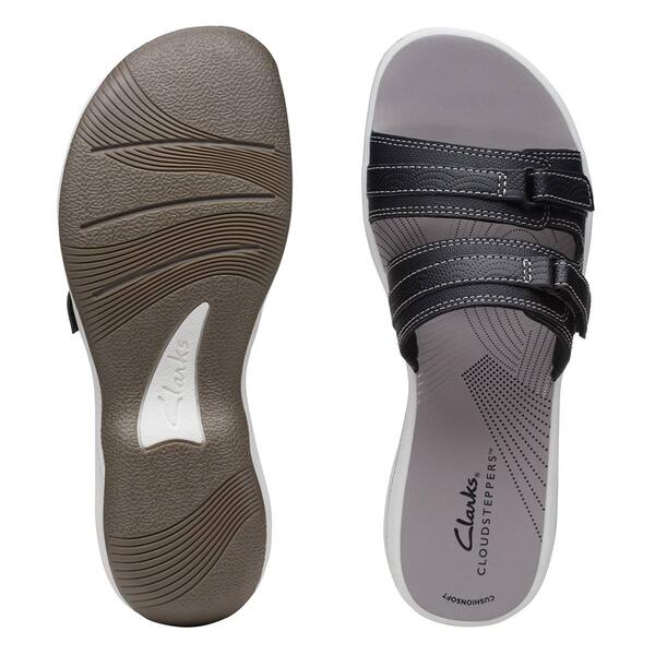 Womens Clarks&#174; Breeze Piper Slide Sandals