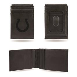 Mens NFL Indianapolis Colts Faux Leather Front Pocket Wallet