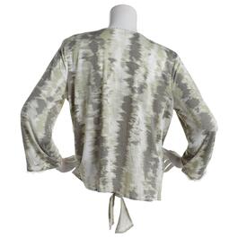 Womens Skye''s The Limit Contemporary Utility Print 3/4 Sleeve Top