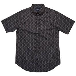 Mens Architect&#40;R&#41; Geometric Weekender Button Down Shirt - Black