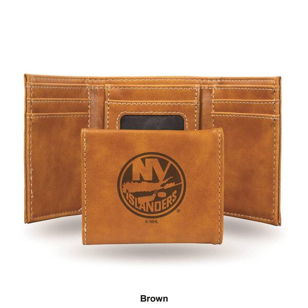 Mens NHL New York Islanders Faux Leather Trifold Wallet