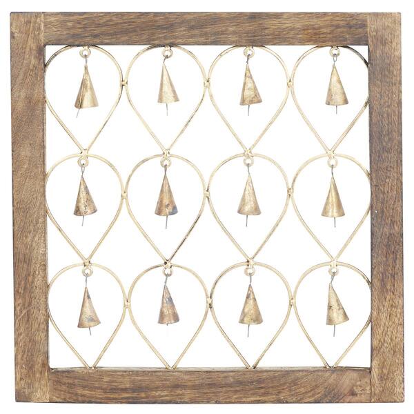 9th & Pike&#174; Gold Hanging Bells Wall Decor - Set of 2