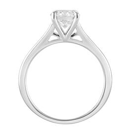 Nova Star&#174; Sterling Silver Solitaire Lab Grown Diamond Ring