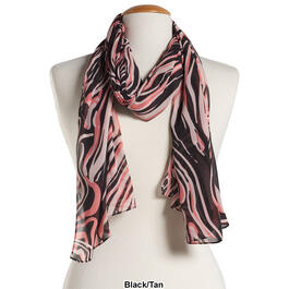 Womens Renshun Pearl Silk Abstract Oblong Scarf