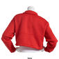 Juniors No Comment Cropped Mock Neck Bungee Pullover Sweatshirt - image 2