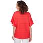 Womens Ruby Rd. Tropical Splash Short Sleeve Decorative Blouse - image 2