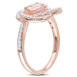 Gemstone Classics&#8482; Diamonds & Round-Cut Morganite Ring