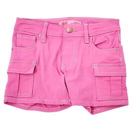 Girls &#40;7-16&#41; YMI&#40;R&#41; 5 Pocket Cargo Pocket Solid Twill Shorts - Pink