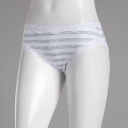 Womens St. Eve Lace Trim Stripes Hipster Panties - 516401