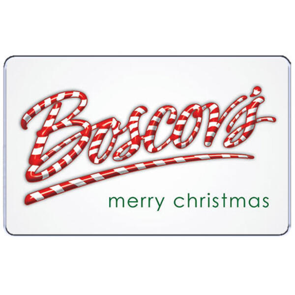Boscov&#39;s Candy Cane Gift Card - image 
