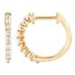 Nova Star&#40;R&#41; Gold Plated Lab Grown Diamond Hoop Earrings - image 1