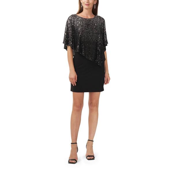 Womens MSK Sequin Poncho Dress - image 