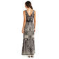 Womens R&M Richards Maxi Embellished Sequin Gown w/ Sash - image 2