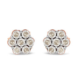 Diamond Classics&#40;tm&#41; 10kt. Diamond Floral Stud Earrings