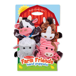 Melissa & Doug&#40;R&#41; Hand Puppet Bundle Farm & Zoo Friends