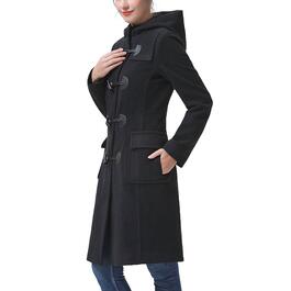Womens BGSD Hooded Toggle Duffle Wool Coat