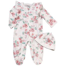 Baby Girl &#40;NB-9M&#41; Little Me Whimsical Floral Footie Pajamas