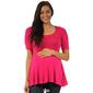 Womens 24/7 Comfort Apparel Solid 3/4 Sleeve Tunic Maternity Top - image 9