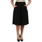 Womens 24/7 Comfort Apparel Classic Knee Length Solid Skirt - image 1