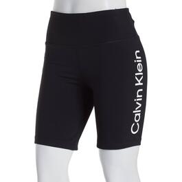 Womens Calvin Klein Performance Logo 9in. High Waist Bike Shorts