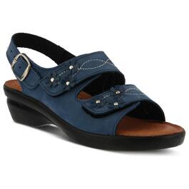 Womens Flexus&#40;R&#41; By Spring Step Ceri Wedge Sandals - Blue