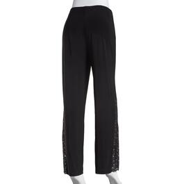 Womens MSK Pull On Lace Inset Solid Pants