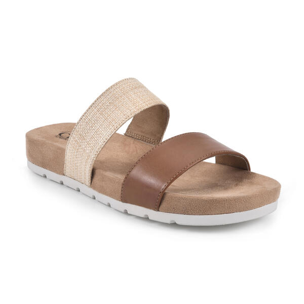 Womens Cliffs by White Mountain Tahlie Textured Slide Sandals - image 