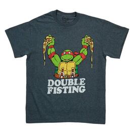 Young Mens Teenage Mutant Ninja Turtles Double Fisting Tee